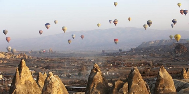 Kapadokya'ya gelen turist says yzde 93 artt