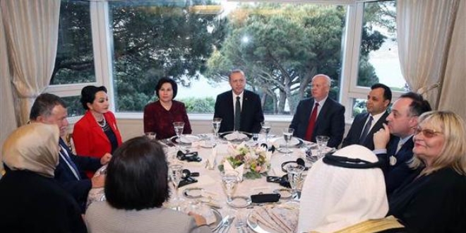Erdoğan, yüksek yargı üyeleri ile yemekte buluştu