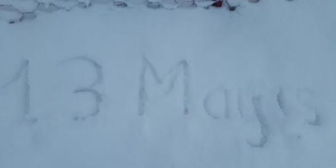 Gümüşhane'de mayıs ayında kar sürprizi