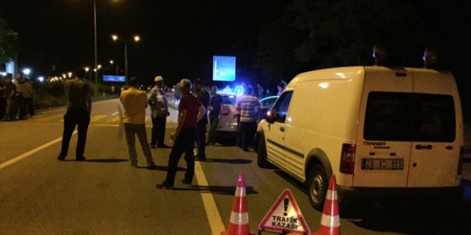Giresun'da otomobilin �arpt��� yaya �ld�