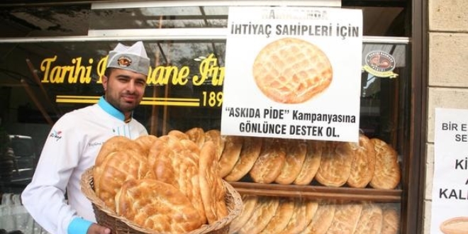 Esnaf 'Askıda pide var' uygulaması için hazır
