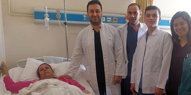 Karnından 4,5 kilogram kitle çıkarıldı