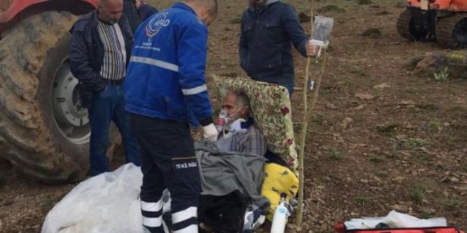 Kayal�klardan d��en vatanda��n yard�m�na AFAD yeti�ti