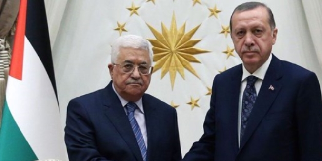 Cumhurbaşkanı Erdoğan Filistin lideri Abbas'la görüştü