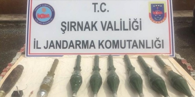 Şırnak'ta PKK'ya ait patlayıcı ve mühimmat ele geçirildi