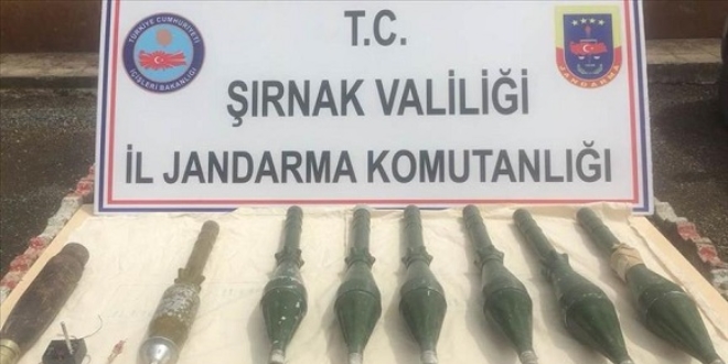 rnak'ta PKK'ya ait patlayc ve mhimmat ele geirildi