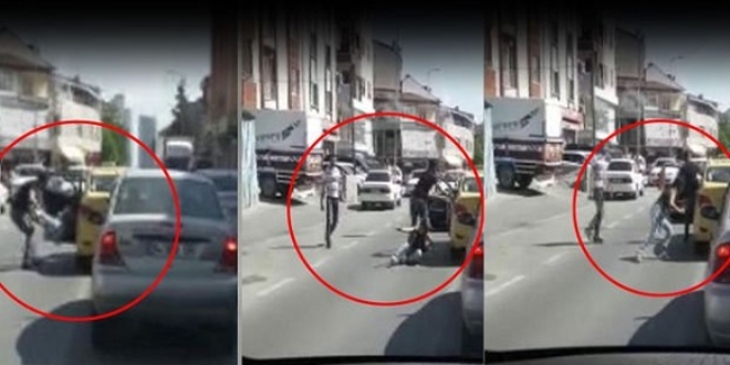 İstanbul'da kadın yolcuyu arabadan atan taksici yakalandı