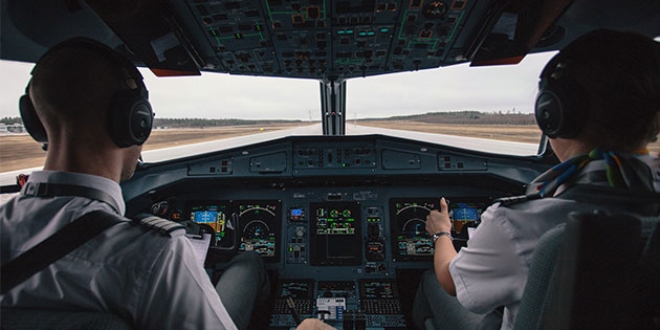 Pilot pistte kuş ölüsü gördü, 3 uçak pas geçti