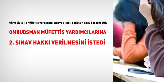 4 adayın başarılı olduğu sınavda, Ombudsman 2. sınav hakkı verilmesini istedi