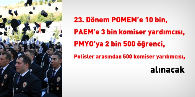 10 bin kişilik polis alımına KPSS sonrası başvurular alınacak