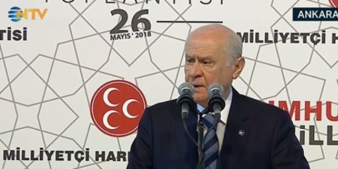 Bahçeli seçim beyannamesini açıkladı