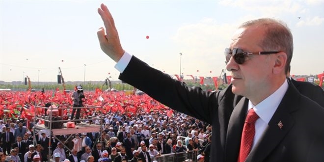 Erdoan, Erzurum'da 3600 ek gstergeyi tekrarlad