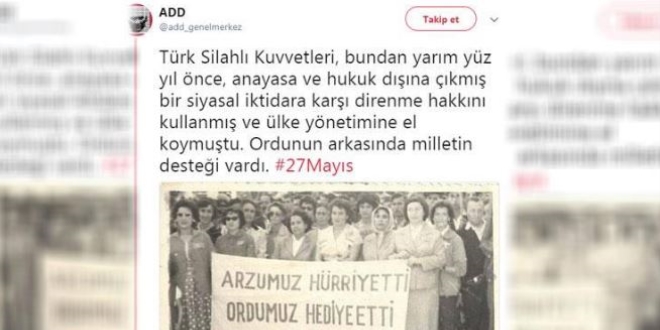 ADD, darbeyi öven paylaşımını kaldırdı