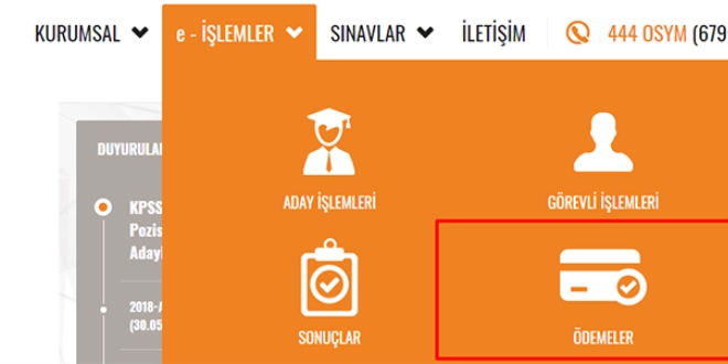 15 TL yatırmayanın, KPSS tercihi geçersiz sayılacak