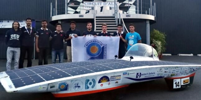 Yerli g�ne� enerjili arac�m�z Fransa'da 2. oldu