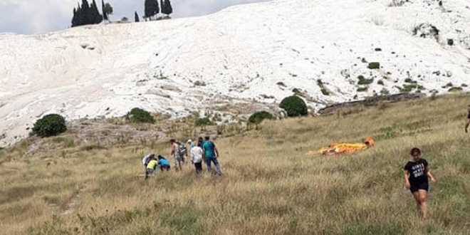 Paraşüt yere çakıldı, genç turist hayatını kaybetti