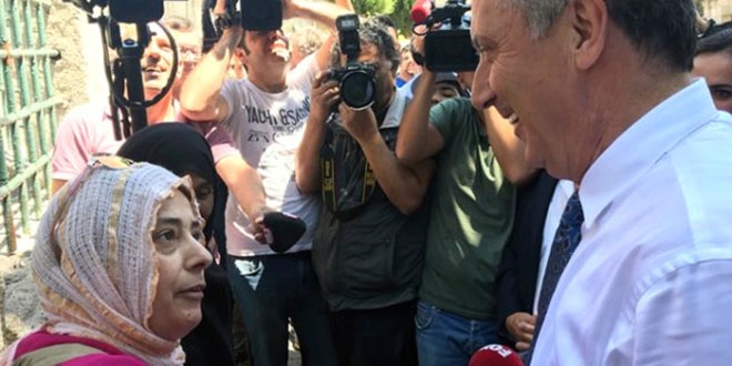 İnce ile AK Partili kadın arasında güldüren diyalog