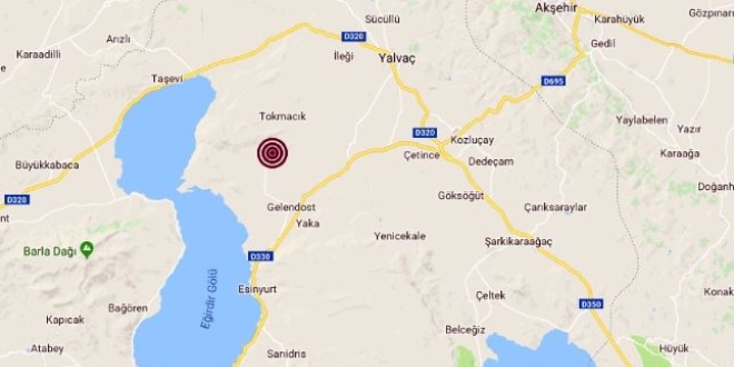 Isparta'da 3,5 büyüklüğünde deprem