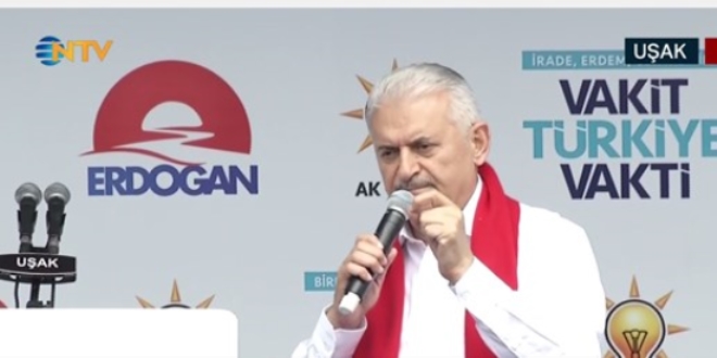 Yldrm: Atatrk'n partisi terre destek verenden medet umuyor