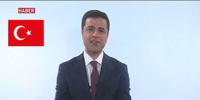 Demirtaş TRT'deki propaganda konuşmasını yaptı