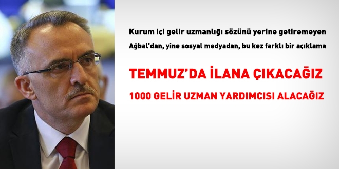 1000 gelir uzman yardımcısı alınacak