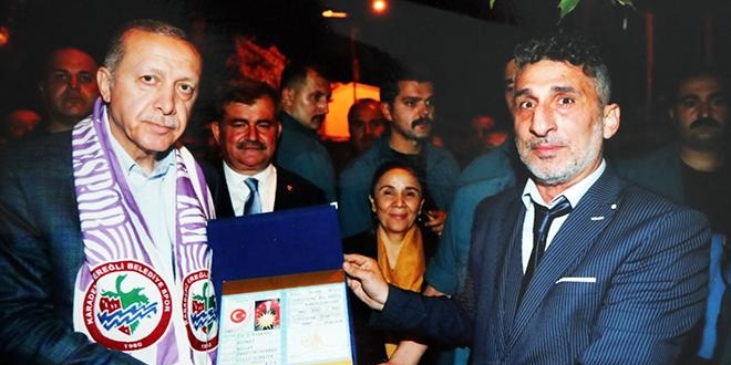 Zonguldak'ta Erdoğan'a sürpriz hediye