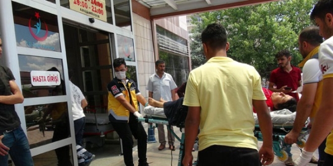 Kilis'te 21 kişi hastanelik oldu
