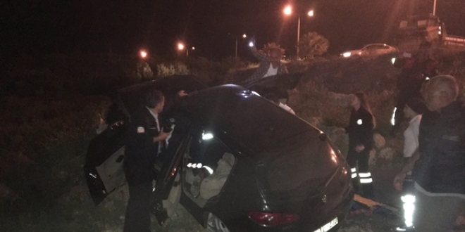 Ayd�n'da otomobil devrildi: 1 �l�