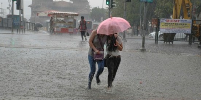Meteorolojiden sağanak yağış uyarısı