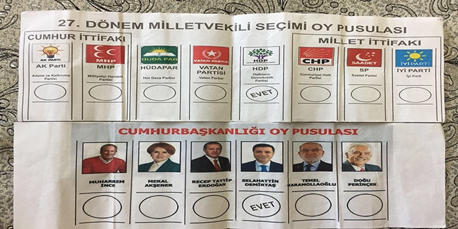 Sahte oy pusulasyla HDP'ye oy verirken yakaland