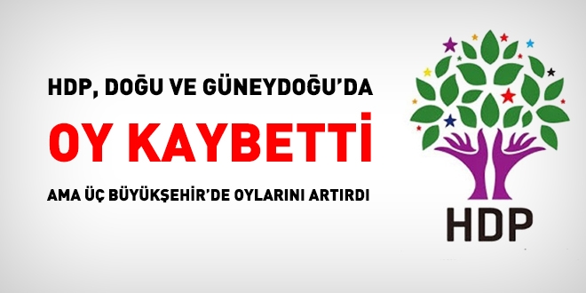 HDP, 1 Kasım seçim sonuçlarına göre oy kaybetti