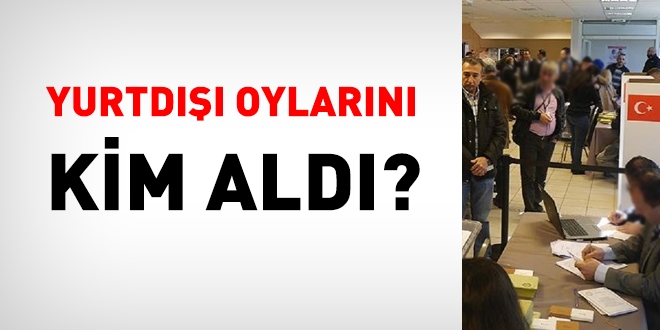 Yurtdışı oyları kime gitti? 10 ülke bazında veriler