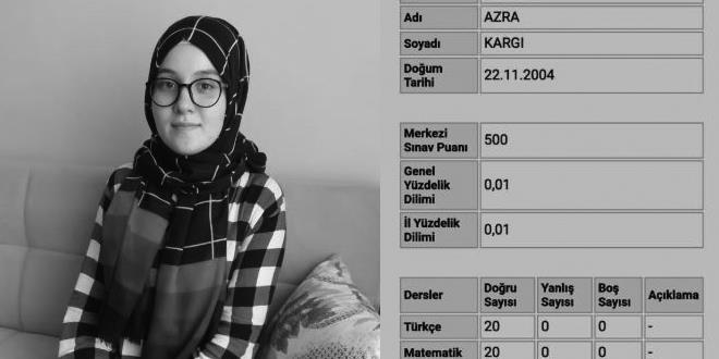 İmam hatip öğrencisi 500 tam alarak birinci oldu