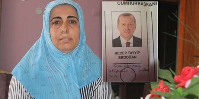 Oy pusulasında Cumhurbaşkanına mesaj yazan kadın konuştu