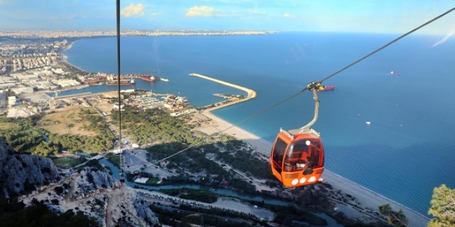 Antalya'daki teleferik ile 6 ayda 200 bin ziyaretçi taşındı
