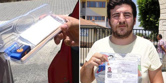 Ehliyetiyle dün girdiği sınava, bugün giremedi