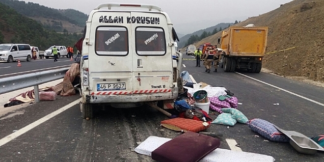 Kahramanmaraş'ta trafik kazası: 7 yaralı