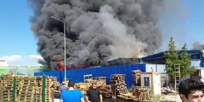 Ankara'da Keresteciler Sitesi'nde yang�n