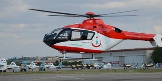 Ambulans helikopter hayat kurtarmaya devam ediyor