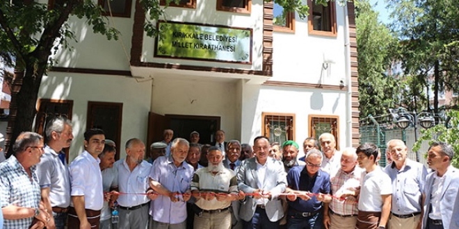 İlk 'Millet Kıraathanesi' Kırıkkale'de açıldı