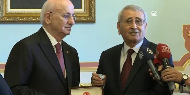 TBMM Başkanı Yılmaz görevi Kahraman'dan devraldı