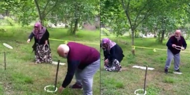 Yaşlı çiftin 'survivor' mücadalesi internette ilgi gördü