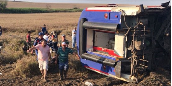 Tren kazası bölgesine askeri helikopterler gönderildi