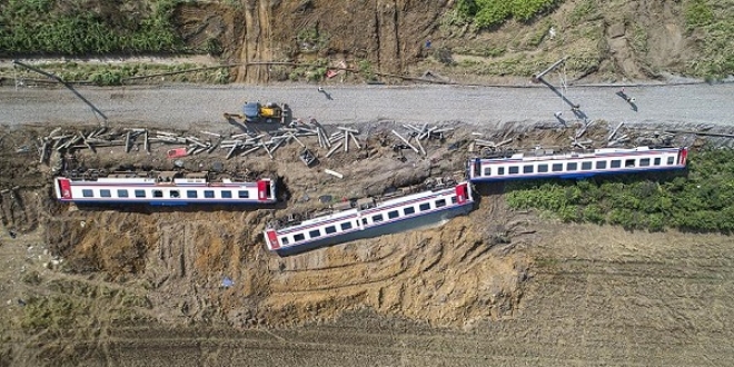 'Tekirda'daki tren kazas sahas kapsaml ekilde incelendi'