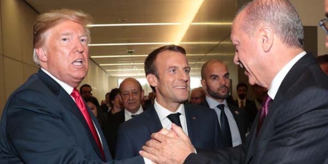 Erdoğan'dan Macron ve Trump ile samimi sohbet