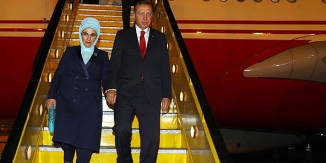 Cumhurba�kan� Erdo�an Ankara'ya geldi