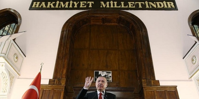 Erdoğan'dan 'Hakimiyet Milletindir' mesajı