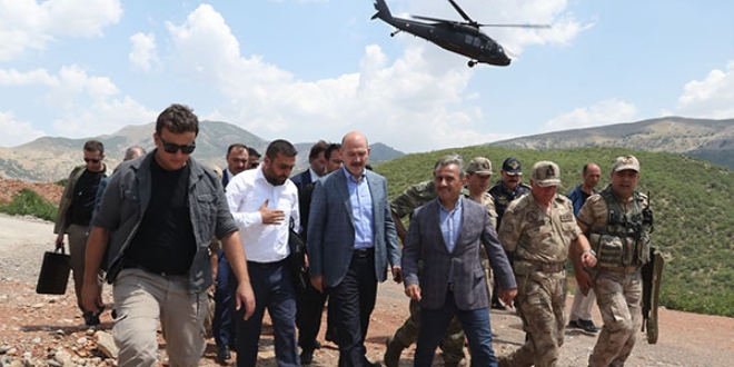 Soylu, Tunceli'de güvenlik kulesini ziyaret etti