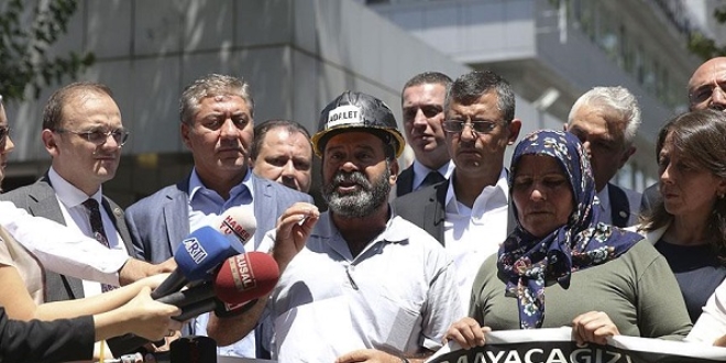 Soma'daki maden faciasında yakınlarını kaybedenler Ankara'da