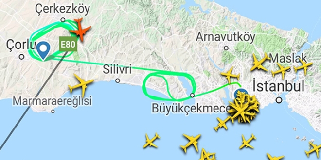 THY uçağı inişi gerçekleştirdi